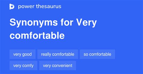 2 907 Words and Phrases for Comfortable .